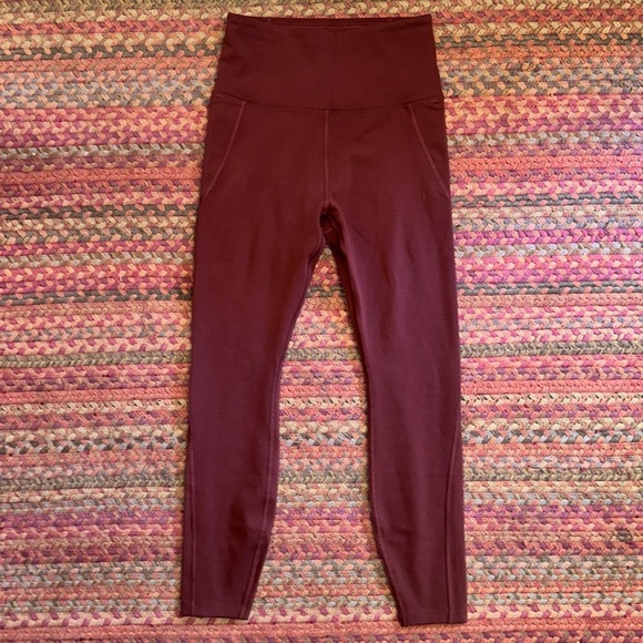 NWT LORNA JANE BOOTY PHONE POCKET ANKLE BITER COOL BROWN ATHLETIC LEGGINGS - Picture 1 of 7